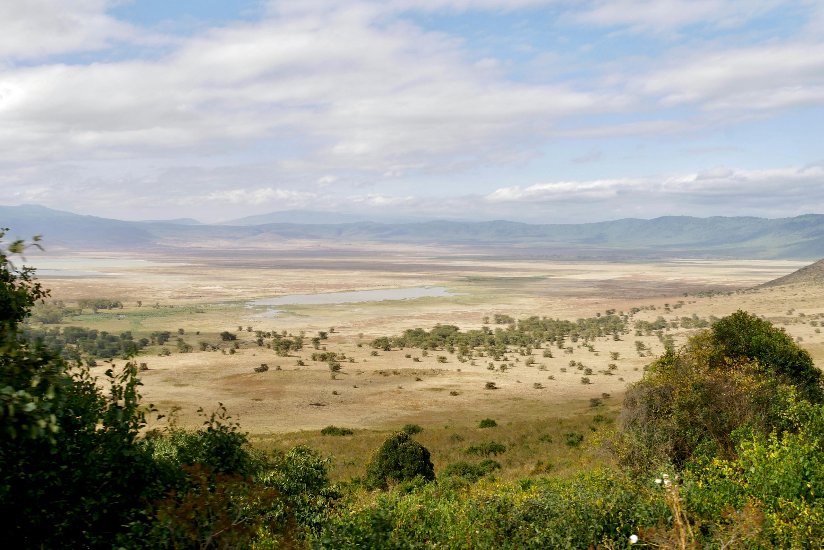 Ngorongoro-Krater von oben am frühen Morgen